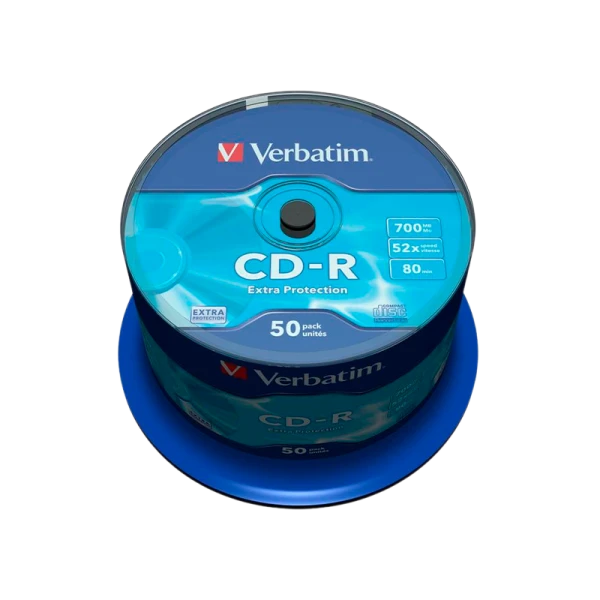 Диск CD-R Verbatim DL 700MB 52x 50шт. cake box (50/200)