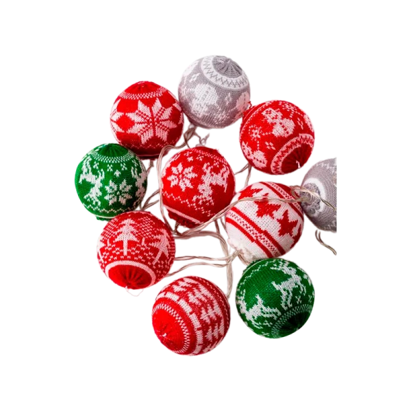 Гирлянда Космос "Скандинавский стиль" 10LED 2.4м лампочки нить белый (1/36)