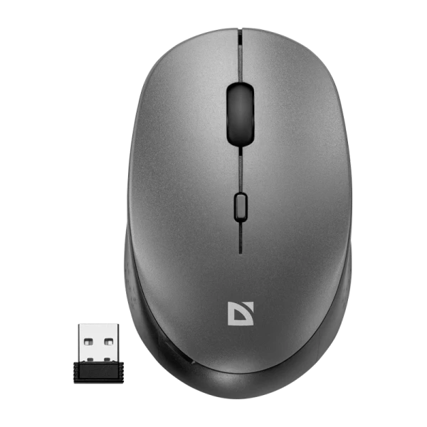 Мышь беспроводная Defender MB-027 Auris бесшумная bluetooth серый (1/40)