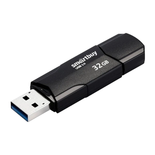 Флеш-накопитель Smartbuy Clue 32GB USB2.0 пластик черный