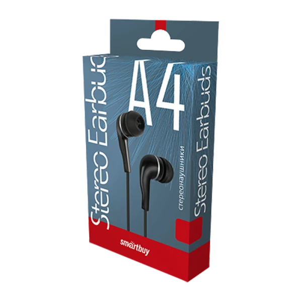 Наушники внутриканальные Smartbuy A4 черный (1/60)