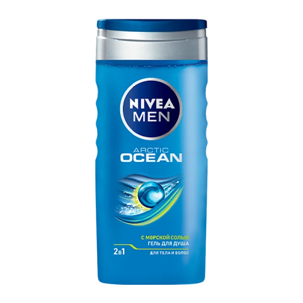 Гель для душа мужской Nivea Arctic Ocean 2 в 1 250мл (1/12)