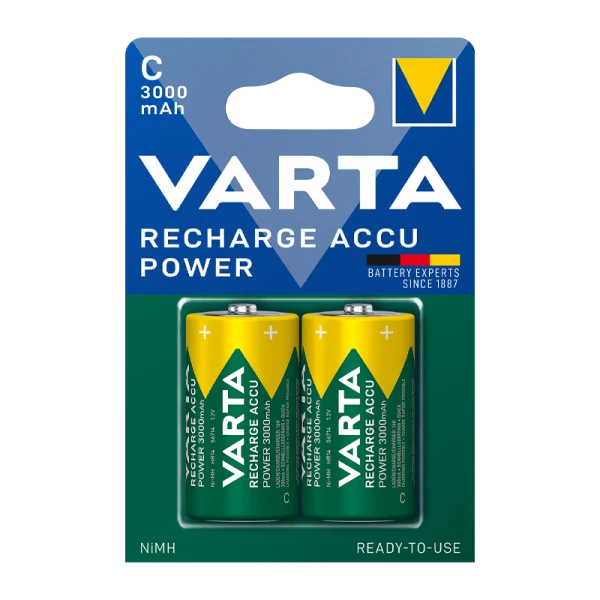 Аккумулятор предзаряженный RTU Varta R14 C BL2 NI-MH 3000mAh (2/20/200)