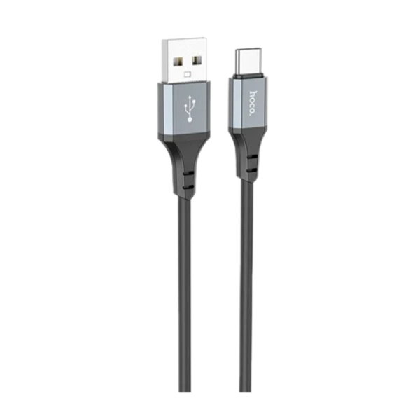 Кабель HOCO X86 USB (m)-Type-C (m) 1.0м 3.0A силикон черный (1/360)