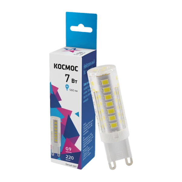 Лампа светодиодная филамент Старт E27 7W 4000К 220V свеча на ветру прозрачная (1/10/100)