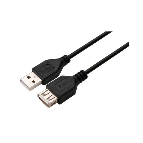 Кабель GoPower удлинитель USB2.0 (m)-USB (f) 1.5м ПВХ черный в пакете (1/200)