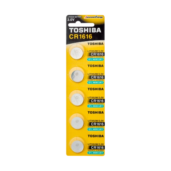 Батарейка Toshiba CR1616 BL5 Lithium 3V (5/100)