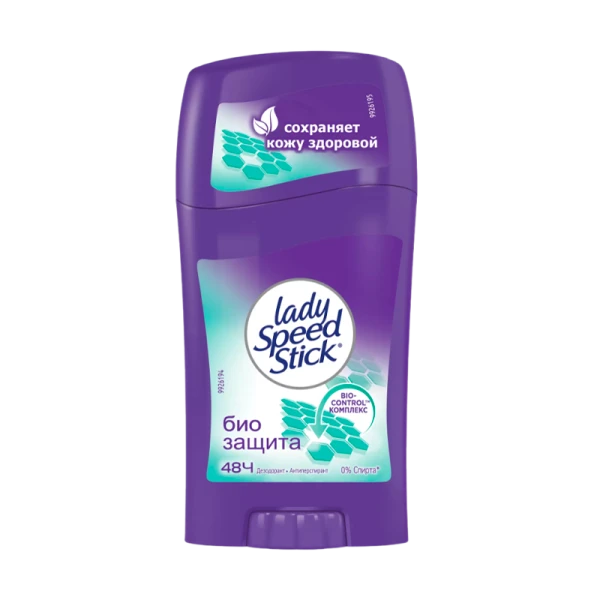 Дезодорант женский Lady Speed Stick BIO PROTECT стик 45гр (1/6/12)