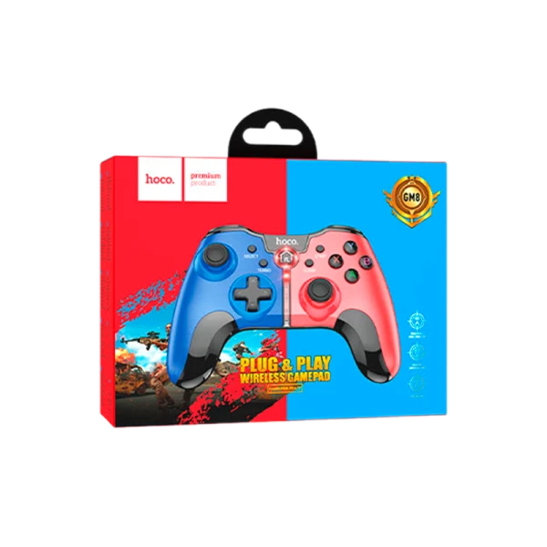 Геймпад беспроводной HOCO GM8 bluetooth красный синий (1/50)