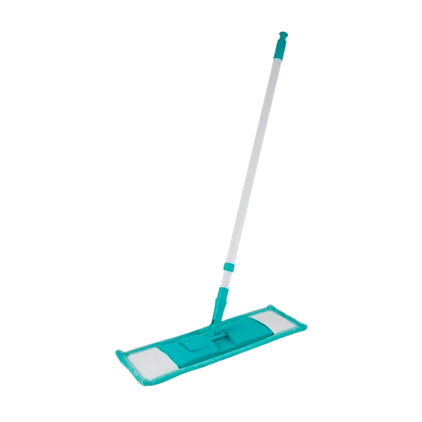 Швабра для пола Рыжий кот 120см телескопическая с насадкой из микрофибры MopM3 бирюзовый (1/12)