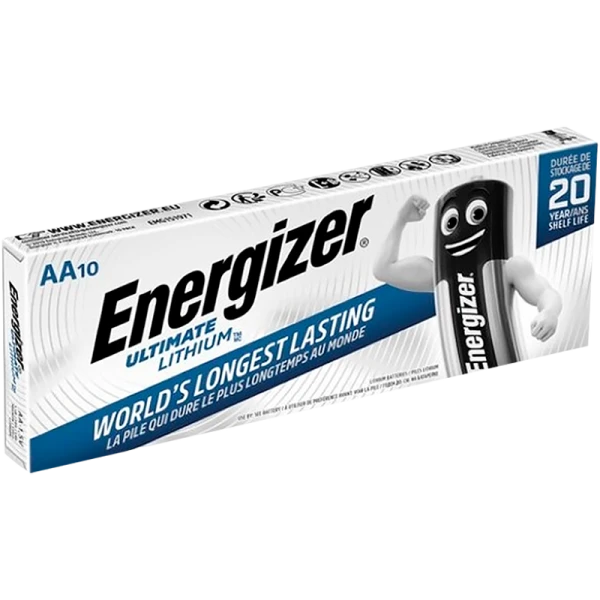 Батарейка Energizer Ultimate FR6 AA BOX10 Lithium 1.5V (10/120)