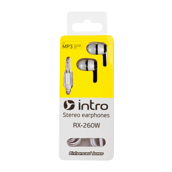 Наушники внутриканальные Intro RX-260W белый