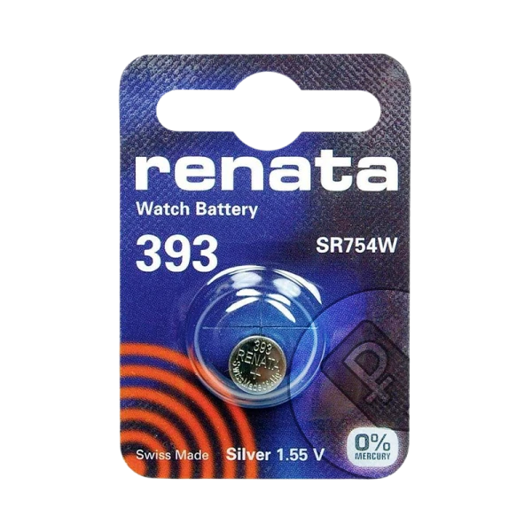 Батарейка Renata 393 Silver Oxide 1.55V (1/10/100)