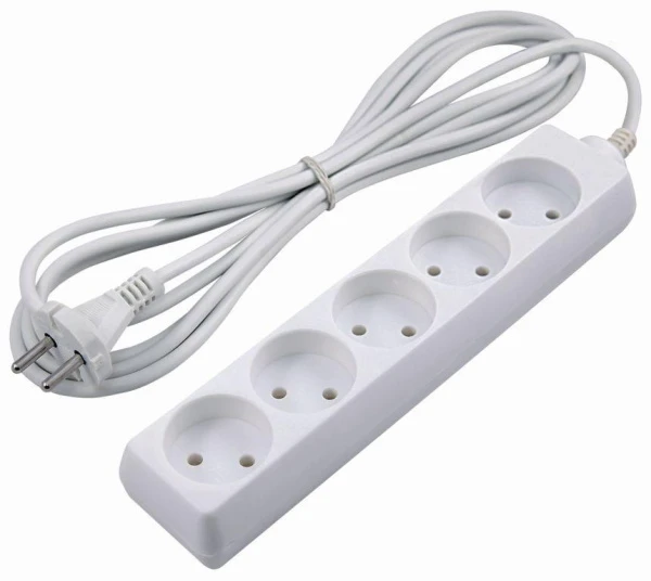 Удлинитель ЭРА U 5р.Б/З 10A 3.0м белый