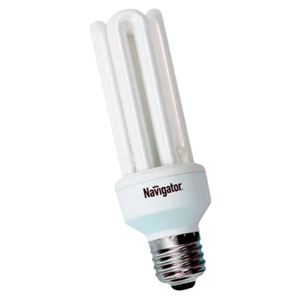 Лампа люминесцентная Navigator 4U E27 20W 4000К 220-240V U-образная (1/12/60)