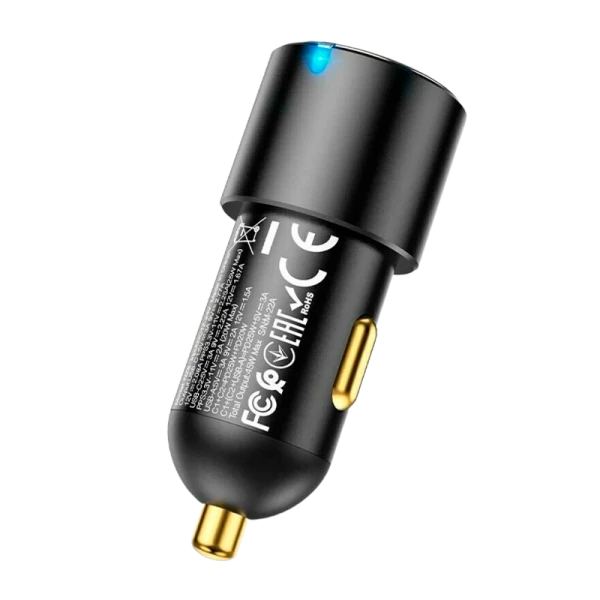 Автомобильное З/У HOCO NZ6 1USB/2Type-C 3.0A 45W PD3.0 черный (1/12/120)