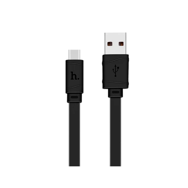 Кабель HOCO X5 USB (m)-Type-C (m) 1.0м 2.4A ПВХ черный (1/30/300)