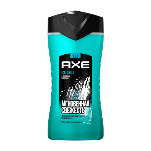 Гель для душа мужской AXE Ice Chill Мгновенная свежесть 2в1 250мл (1/6)