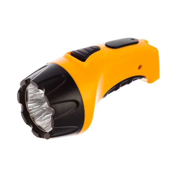 Фонарь туристический Старт LHE 502-B1 4LED от аккумулятора IP33 прямая подзарядка желтый