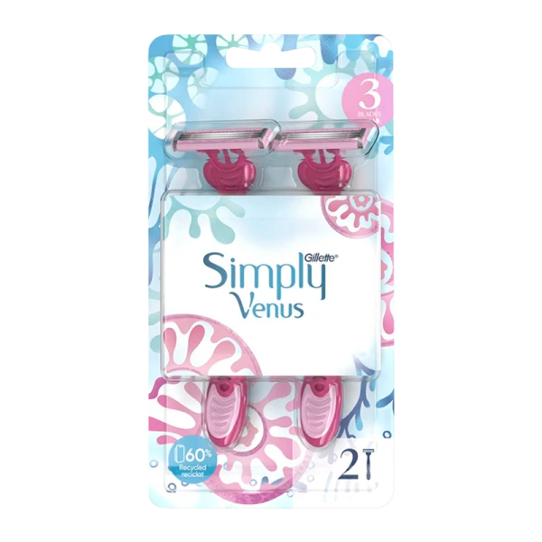 Бритва Gillette VENUS Simply 3 лезвия 2шт. в блистере (1/5)