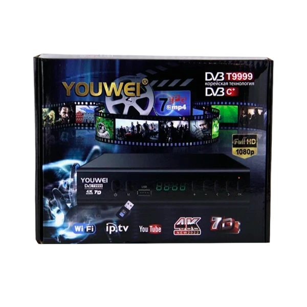 Приставка для цифрового ТВ Youwei DVB T9999 черный