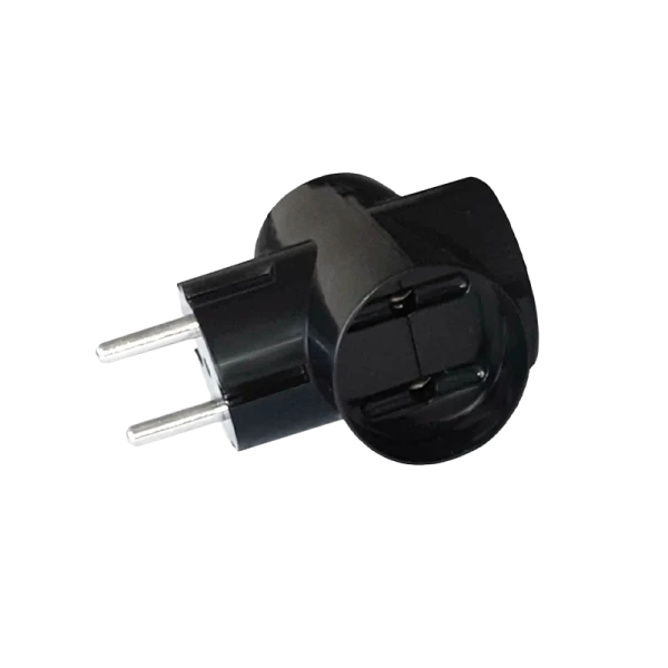 Разветвитель Прогресс 3р.Б/З черный (1/20/240)