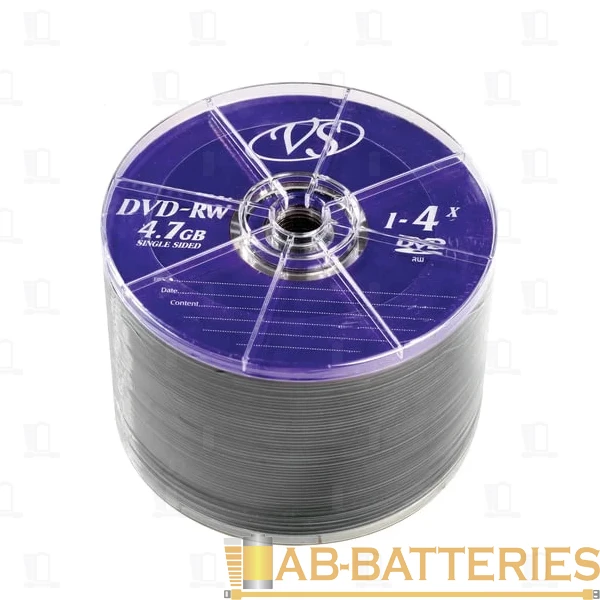 Диск DVD+RW VS 4.7GB 4x 50шт. bulk (50/600)