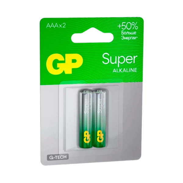 Батарейка GP Super G-Tech LR03 AAA BL2 Alkaline 1.5V (2/20/160) R