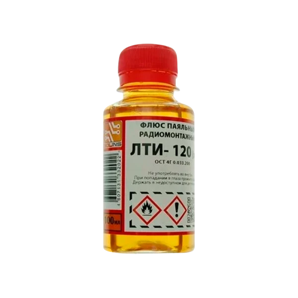 Флюс Solins ЛТИ-120 для пайки 100мл бутылка ПЭТ