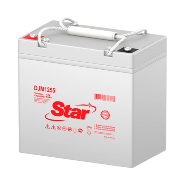 Аккумулятор свинцово-кислотный STAR DJM1255 12V 55Ah