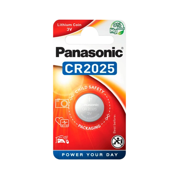 Батарейка Panasonic Power Cells CR2025 BL2 Lithium 3V
