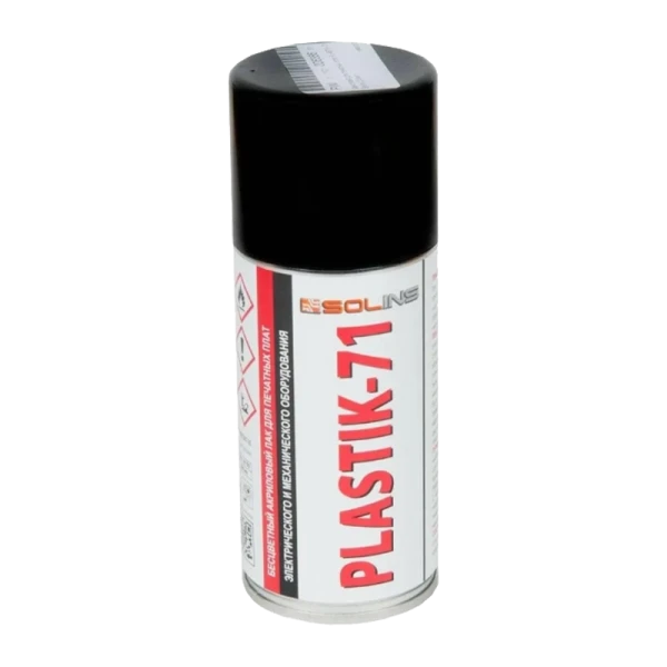 Лак акриловый Solins PLASTIK 71 100мл для печатных плат