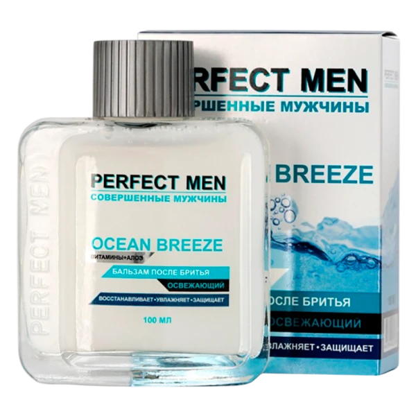 Бальзам после бритья XXI CENTURY Perfect Men Turbo OCEAN BREEZE (освежающий) 100мл (1/48)