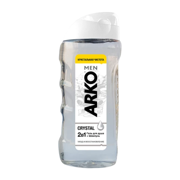 Гель для душа мужской Arko Crystal 2в1 260мл (1/12)