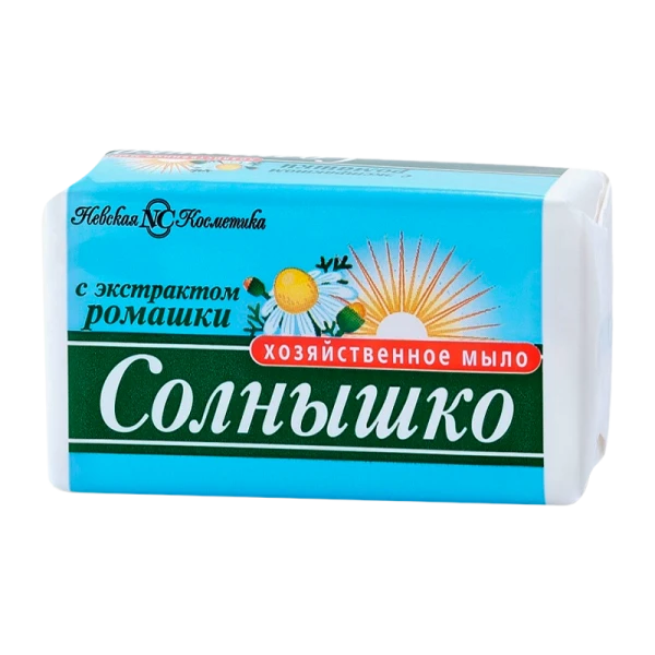 Мыло Невская Косметика Хозяйственное Солнышко 140 г набор 4 шт (1/48)