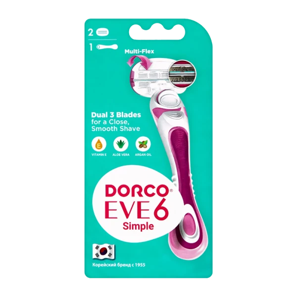 Бритва DORCO EVE 6 Shai Sweetie LSXA1002 6 лезвий 2 кассеты (1/10)
