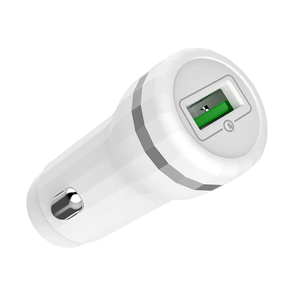 Автомобильное З/У HOCO Z27A 1USB 3.0A белый (1/10/100)