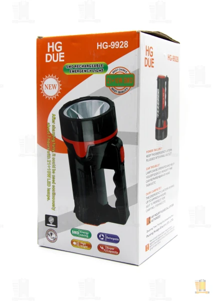 Фонарь туристический Без бренда 9928 10W от аккумулятора 2 режима черный