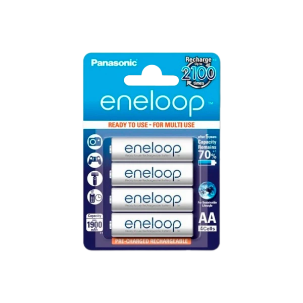 Аккумулятор предзаряженный RTU Panasonic HR6 AA BL4 NI-MH eneloop 1900mAh (4/40/480)