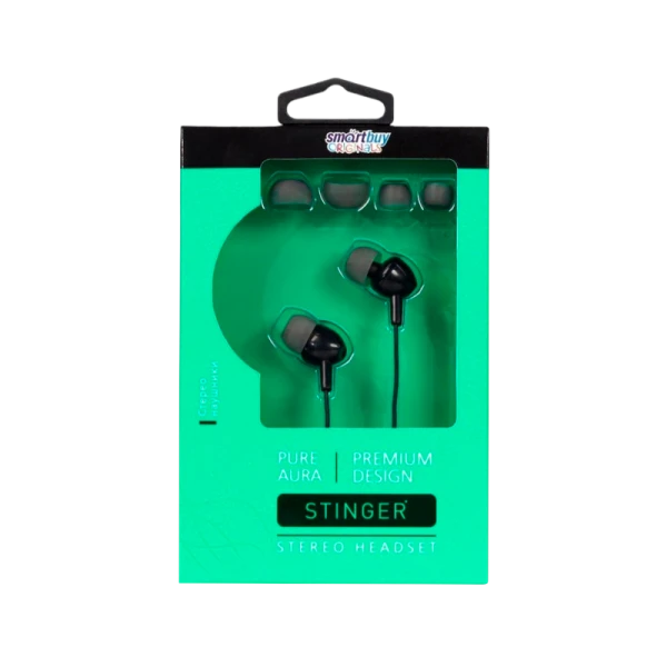 Наушники внутриканальные Smartbuy STINGER черный (1/36)
