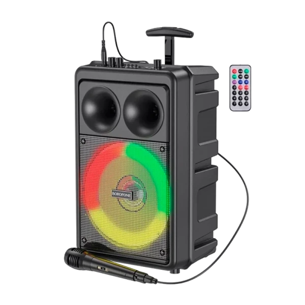 Портативная колонка Borofone BP9 bluetooth 5.0 microSD караоке черный (1/6)