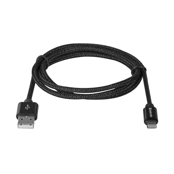 Кабель Defender ACH01-03T PRO USB2.0 (m)-Lightning (m) 1.0м 2.1A черный