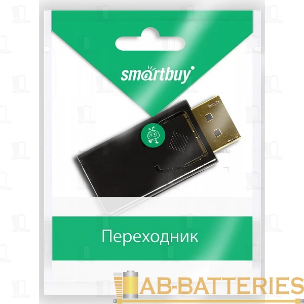 Переходник Smartbuy A131 DisplayPort (m)-HDMI (m) пластик черный (1/500)