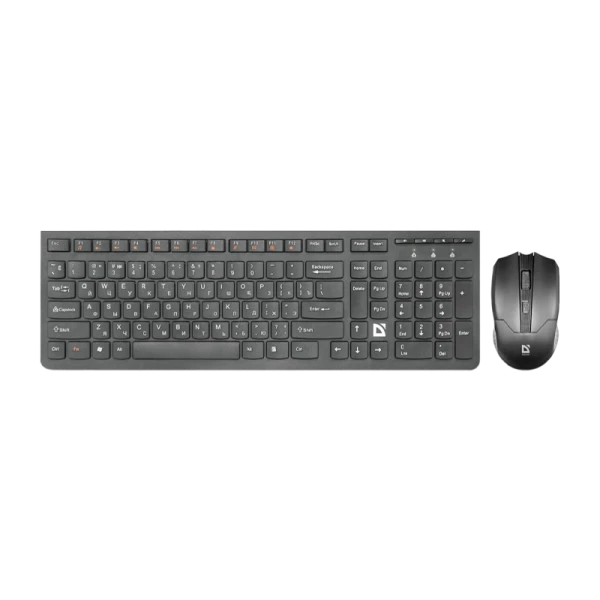 Набор клавиатура+мышь беспроводной Defender C-775 Columbia классическая мультимед. черный (1/20)