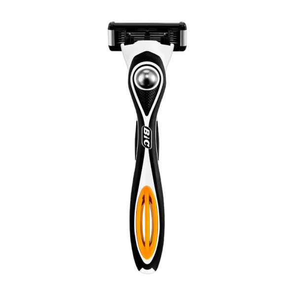 Бритва BIC "Flex 5 Hybrid" 5 лезвий 2 кассеты прорезиненная ручка (1/10)
