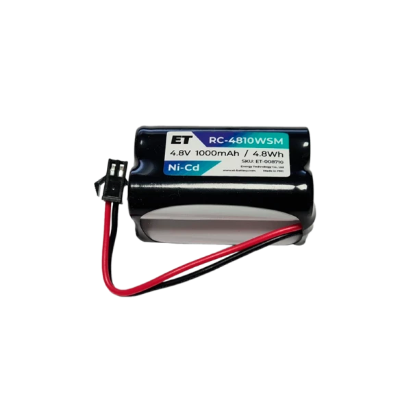 Аккумулятор ET RC-4810WSM черный&nbsp;&nbsp;4.8V, 1000mАh, Ni-CD, 4D-AA1000 (1/40)