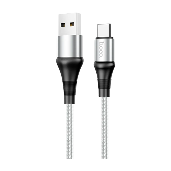 Кабель HOCO X50 USB (m)-Type-C (m) 1.0м 3.0A нейлон серый (1/31/310)