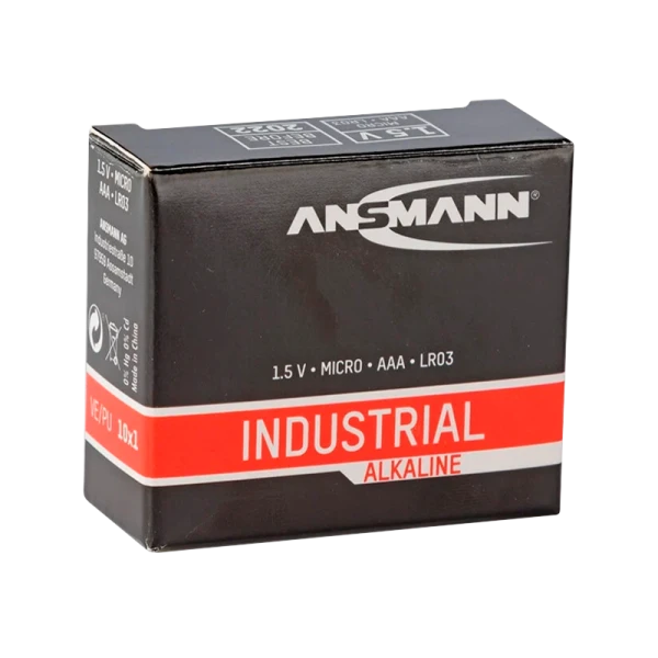 Батарейка ANSMANN Industrial Alkaline&nbsp;&nbsp;LR03, в упак 10 шт