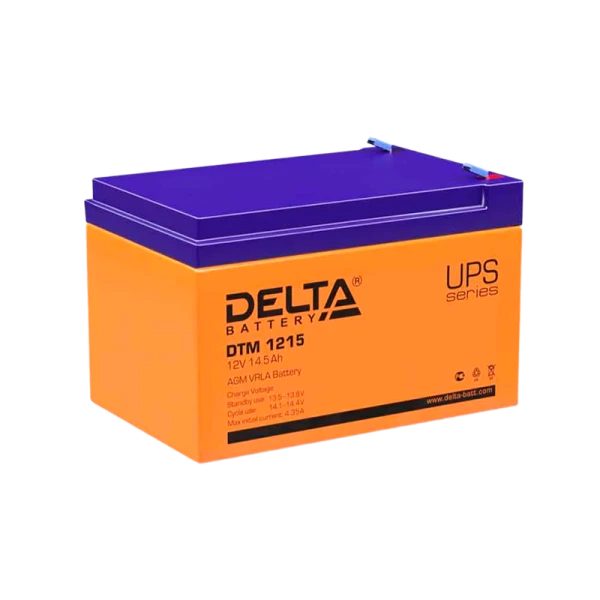 Аккумулятор свинцово-кислотный Delta DTM 1215 12V 15Ah (1/4)