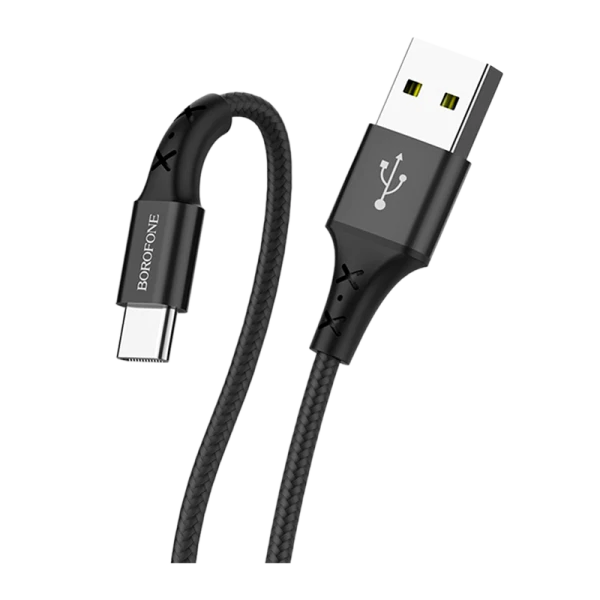 Кабель Borofone BX20 USB (m)-Type-C (m) 1.0м 2.0A нейлон черный (1/648)